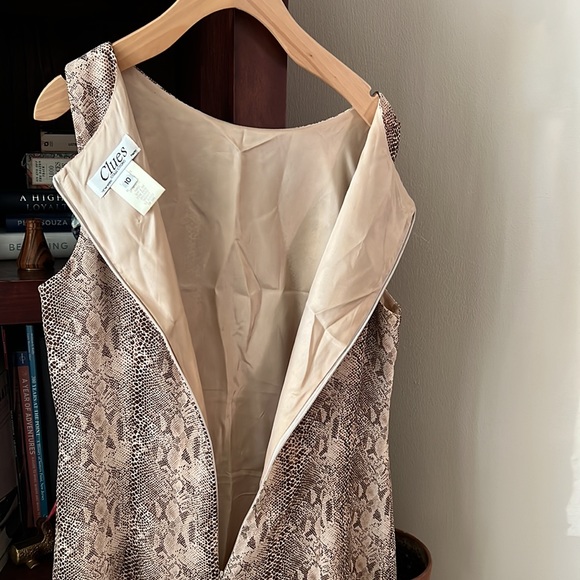 Snakeskin pattern sheath dress - Picture 3 of 5